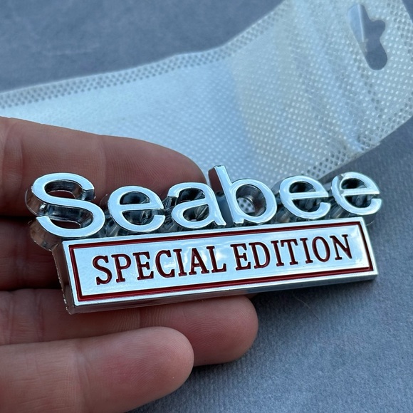 Seabee Special Edition Metal Emblem - New - Picture 1 of 4
